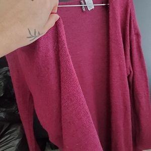 Divided Red Cardigan
